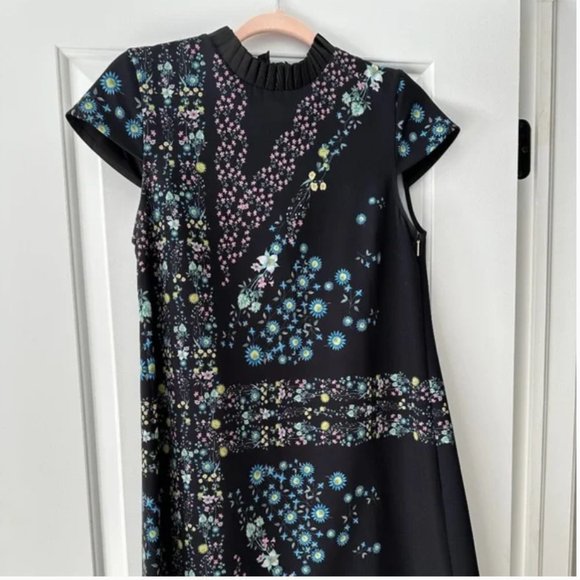 Ted Baker Abbew Unity Flag Print Tunic Dress in Black size 2 nwot - Picture 6 of 9